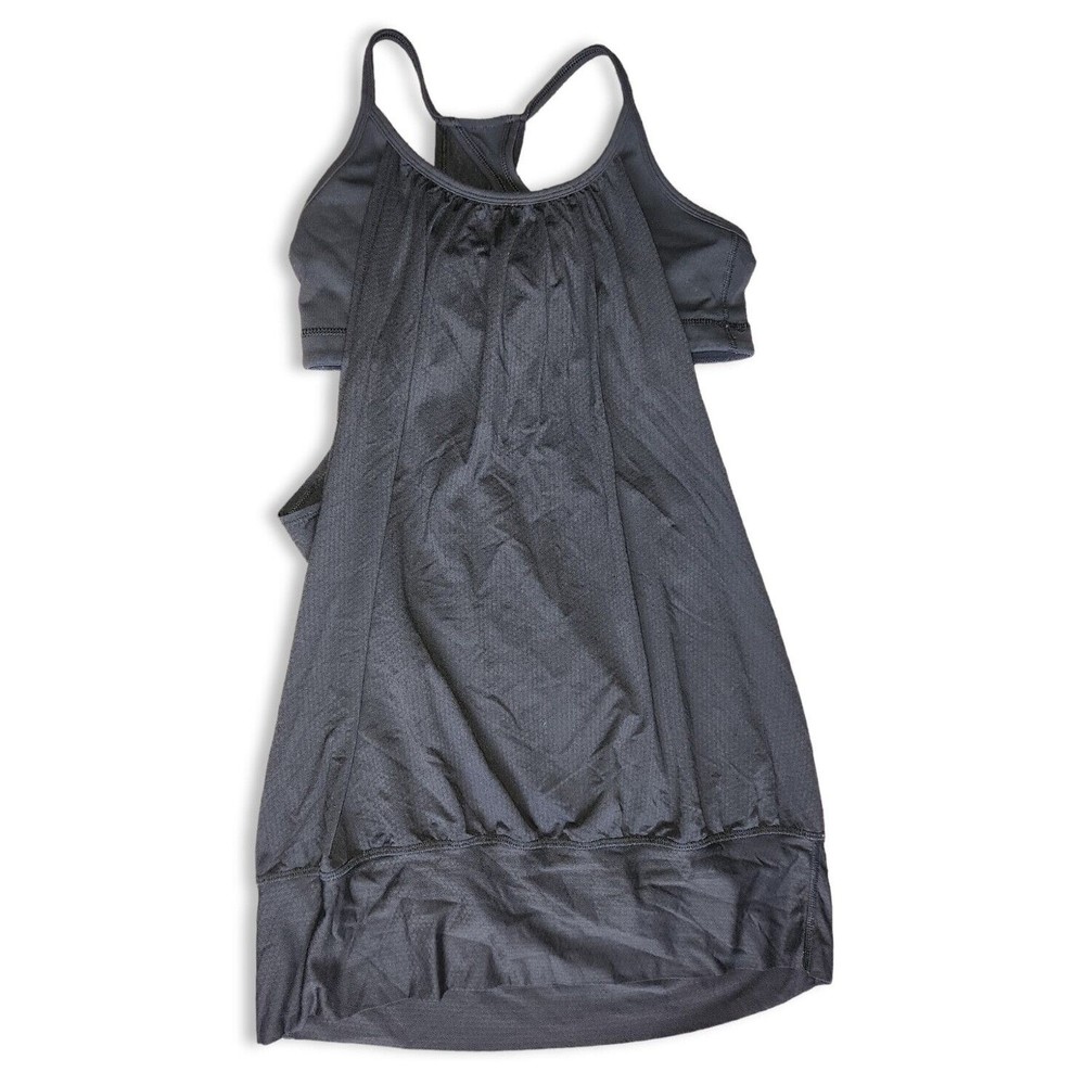 Lululemon Women's Tank Top Black Built in Sports Bra SizeMeasurements in Photos